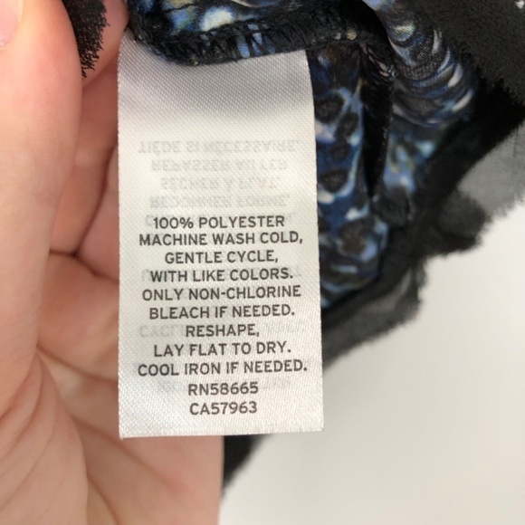 Halogen Black Green Confetti Print Tank Top XS - Picture 6 of 9